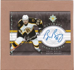 2006-07 Ultimate Collection Ultimate Signatures Brad Boyes #US-BB Auto